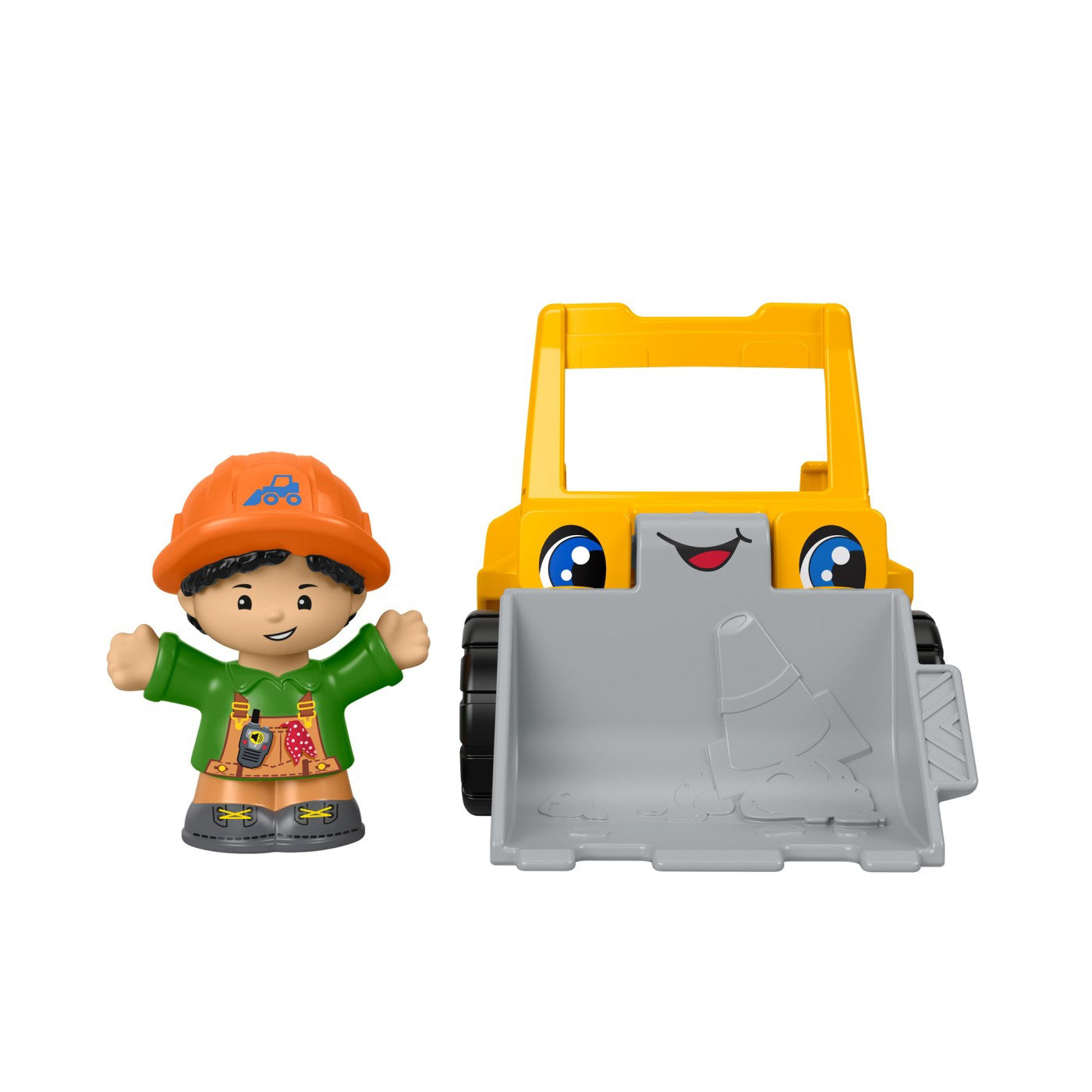 FISHER PRICE LITTLE PEOPLE VEHICUL BULDOZER 10CM
