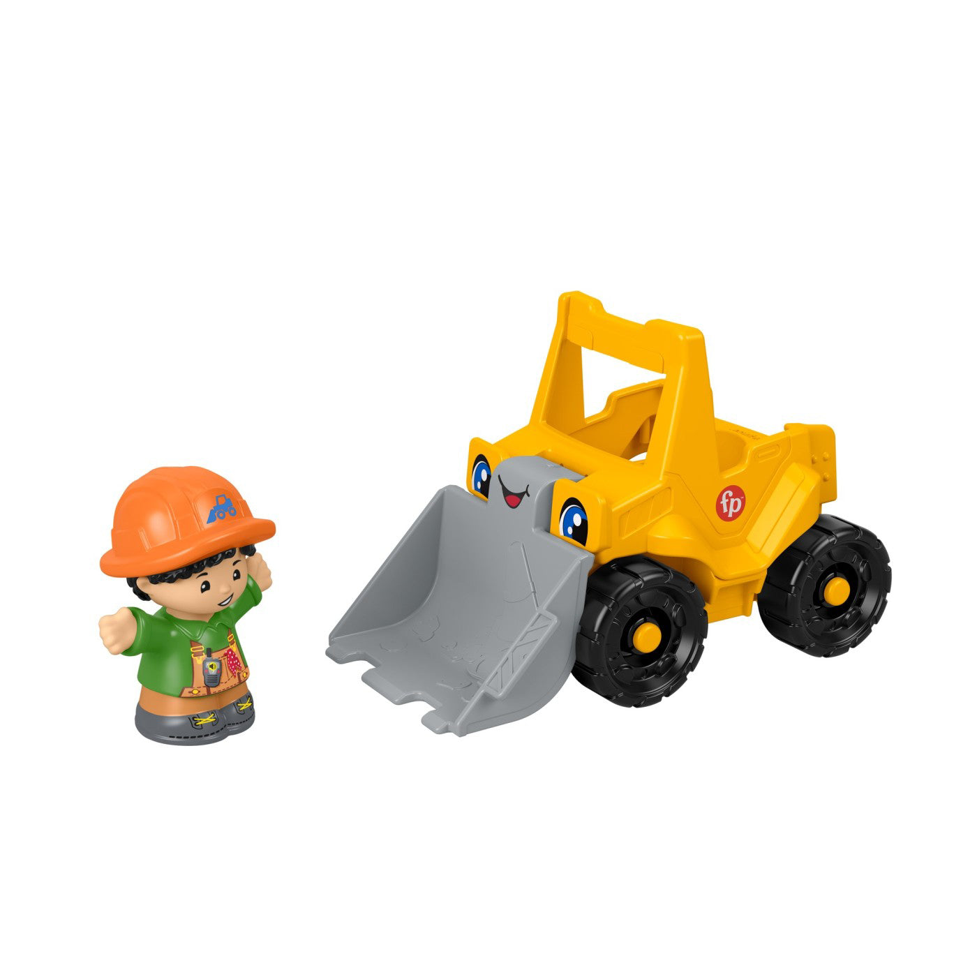 FISHER PRICE LITTLE PEOPLE VEHICUL BULDOZER 10CM