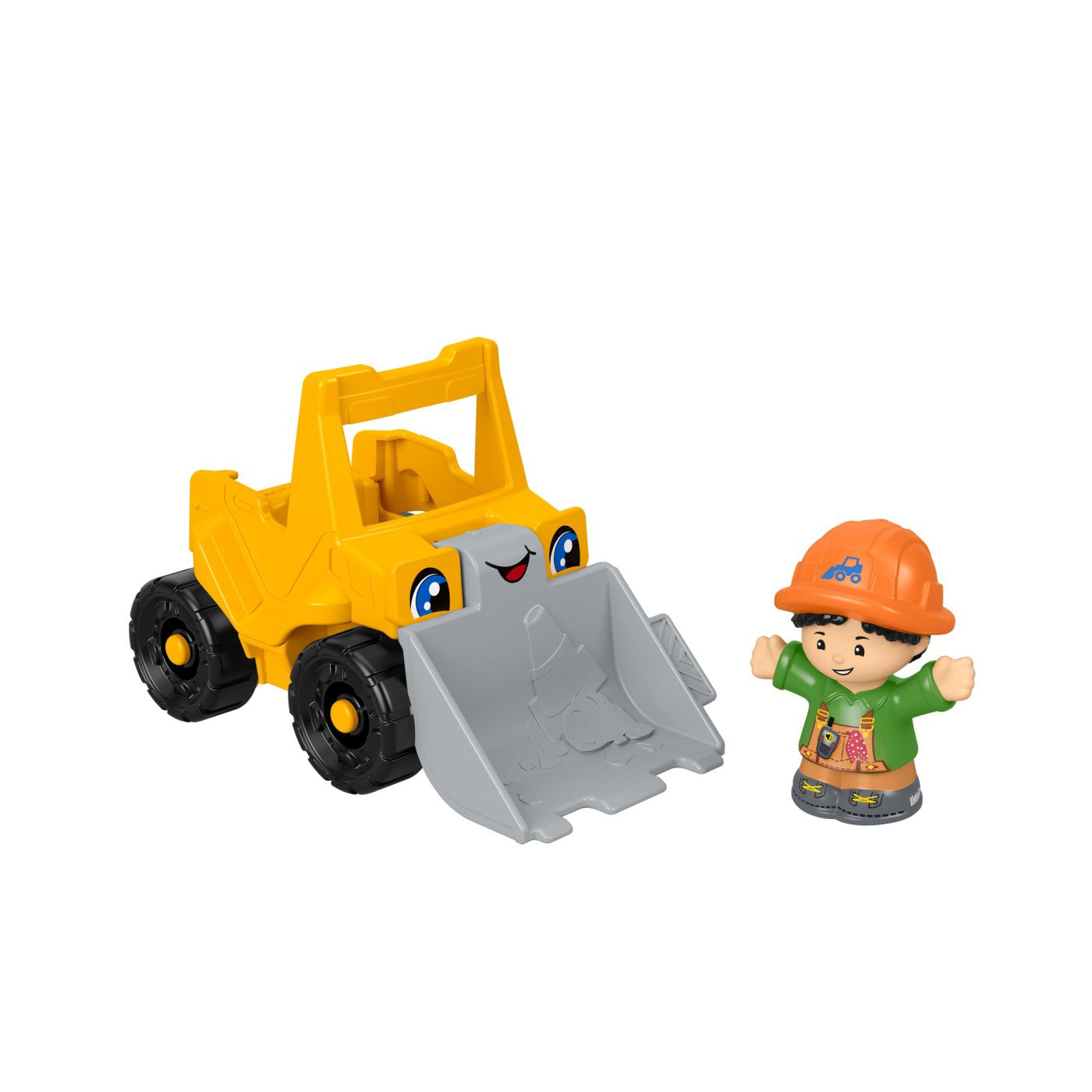 FISHER PRICE LITTLE PEOPLE VEHICUL BULDOZER 10CM