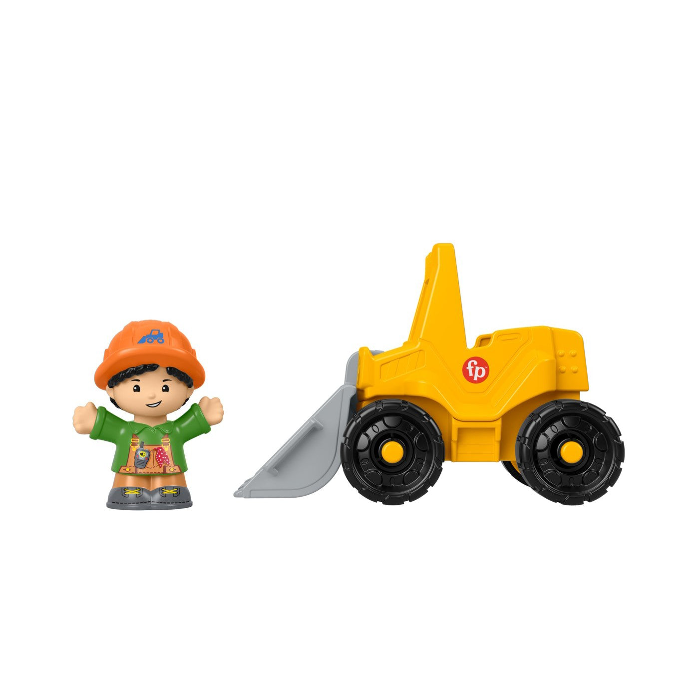 FISHER PRICE LITTLE PEOPLE VEHICUL BULDOZER 10CM