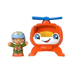 FISHER PRICE LITTLE PEOPLE VEHICUL ELICOPTER 10CM