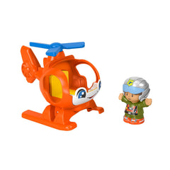 FISHER PRICE LITTLE PEOPLE VEHICUL ELICOPTER 10CM