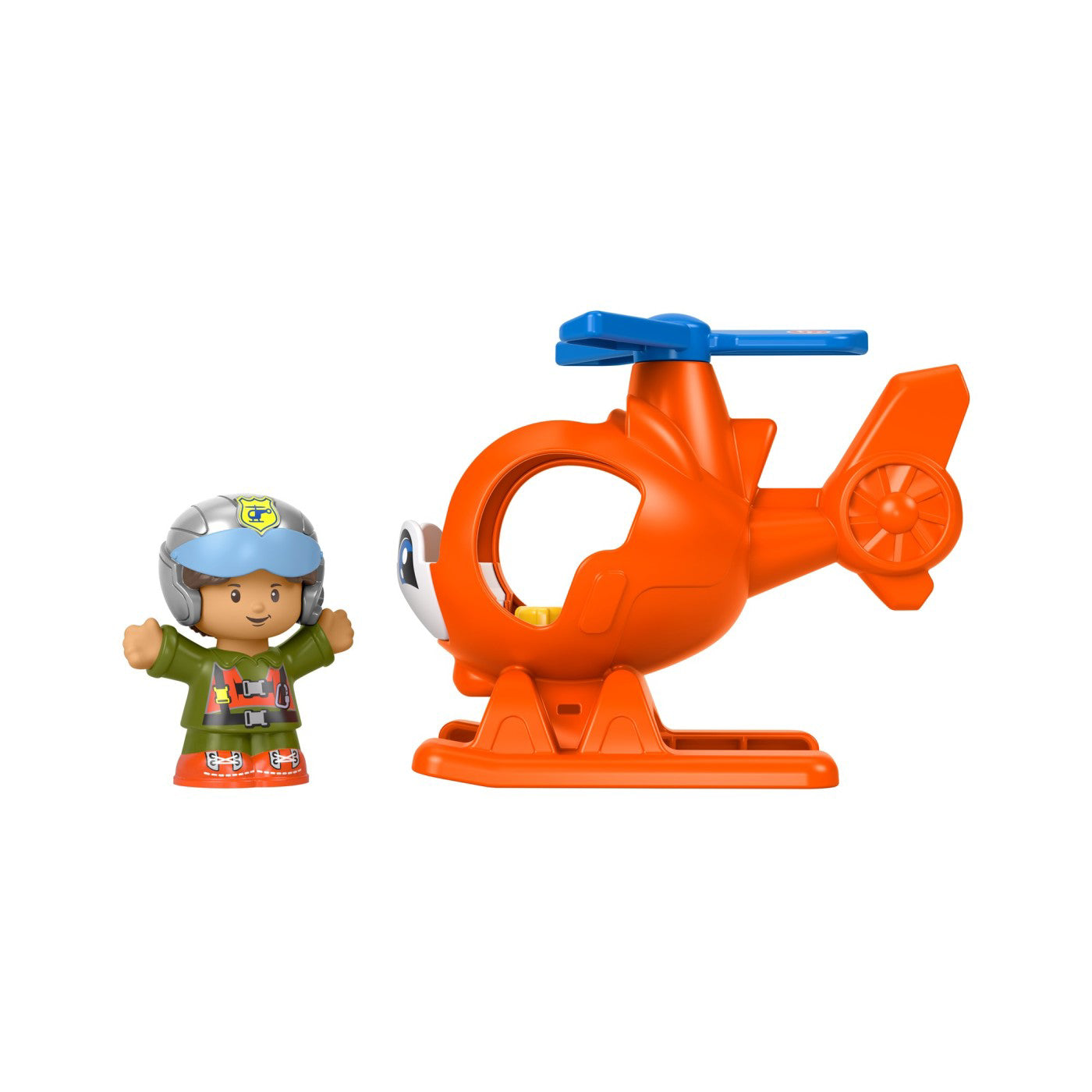 FISHER PRICE LITTLE PEOPLE VEHICUL ELICOPTER 10CM
