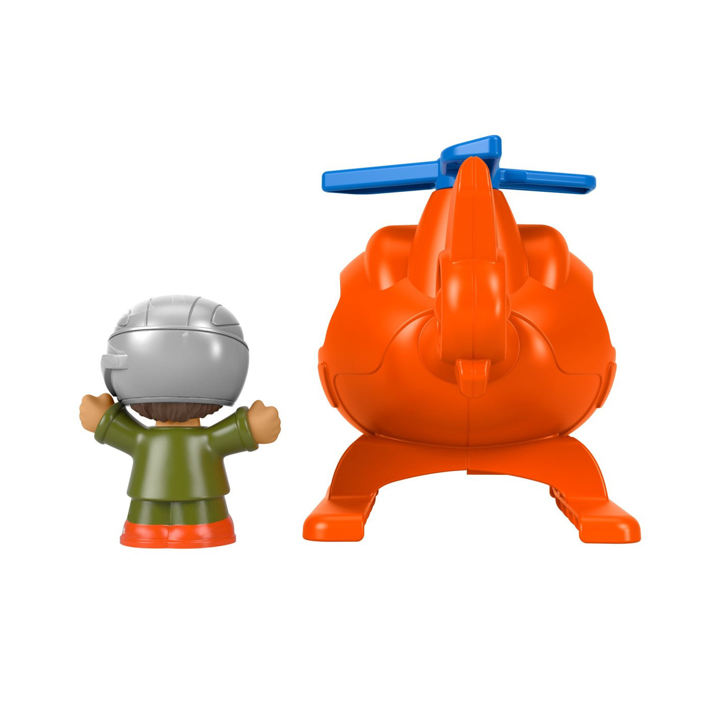 FISHER PRICE LITTLE PEOPLE VEHICUL ELICOPTER 10CM