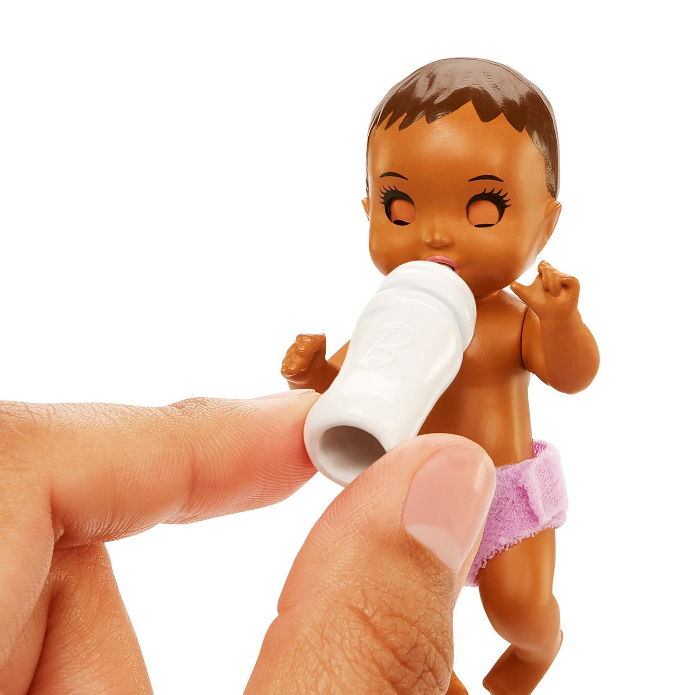 PAPUSA BARBIE MAMICA BRUNETA CU BEBELUS