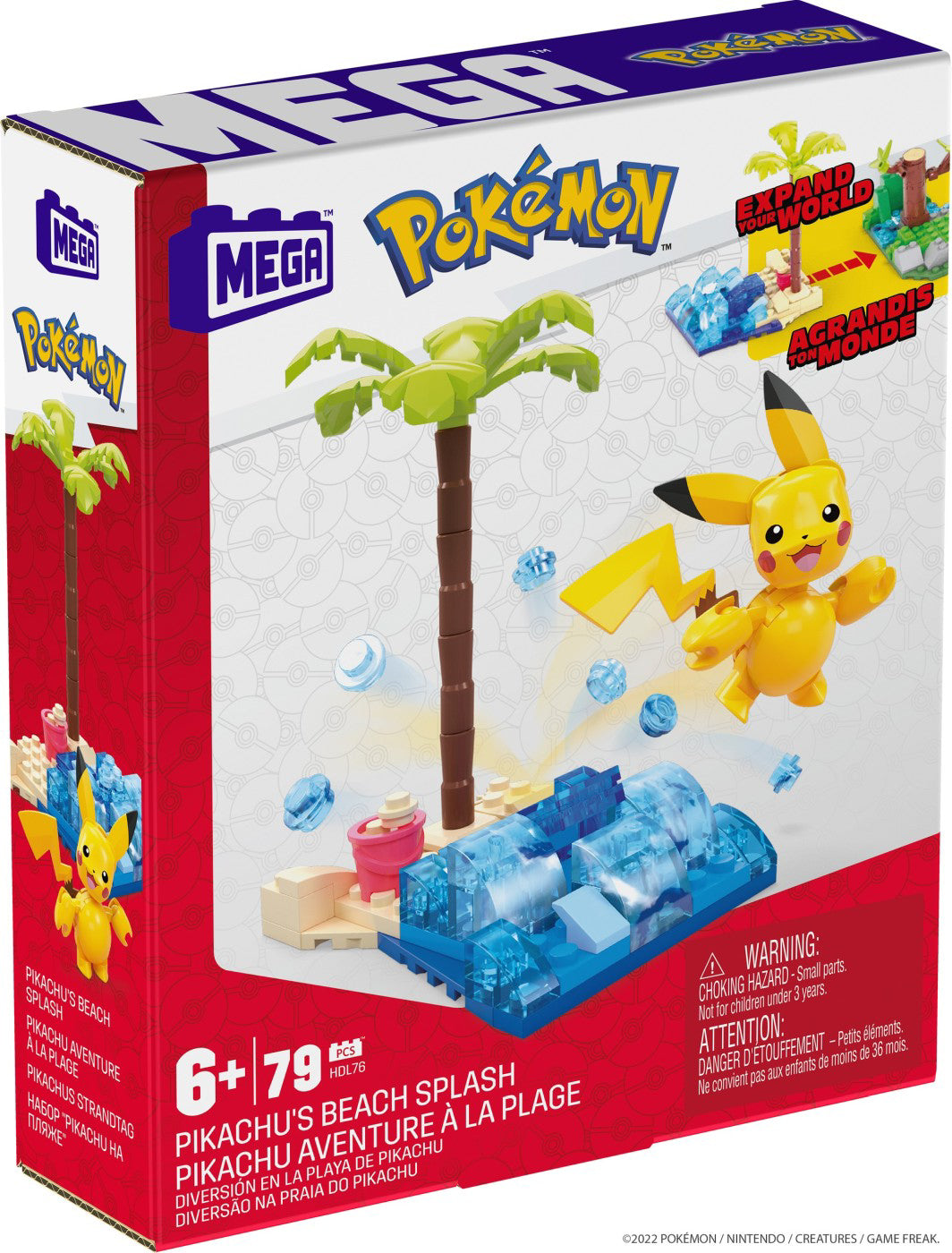 POKEMON MEGA SET DE CONSTRUCTIE PLAJA LUI PIKACHU