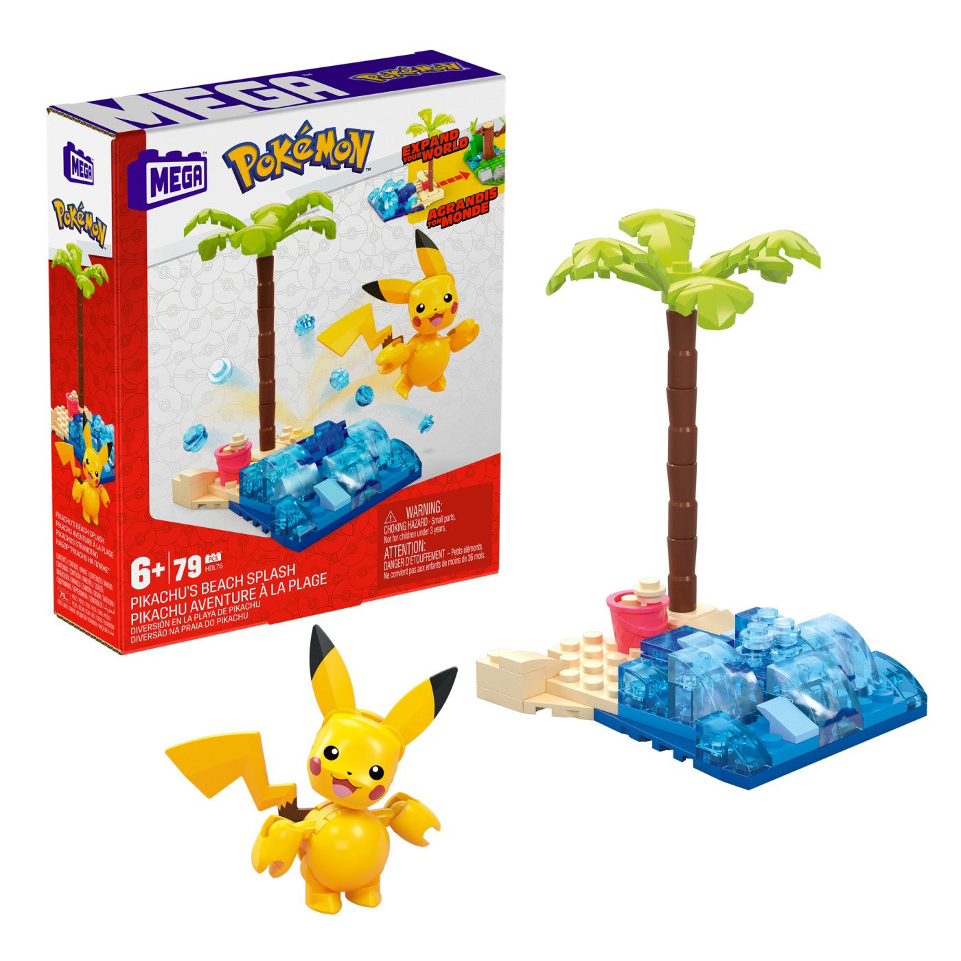 POKEMON MEGA SET DE CONSTRUCTIE PLAJA LUI PIKACHU