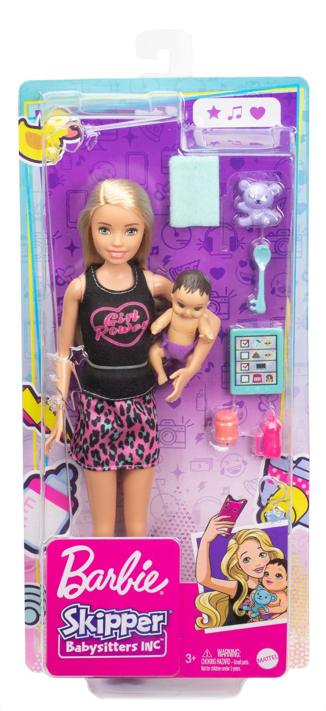 BARBIE PAPUSA SKIPPER FIRST JOBS BABYSITTER PAPUSA BLONDA