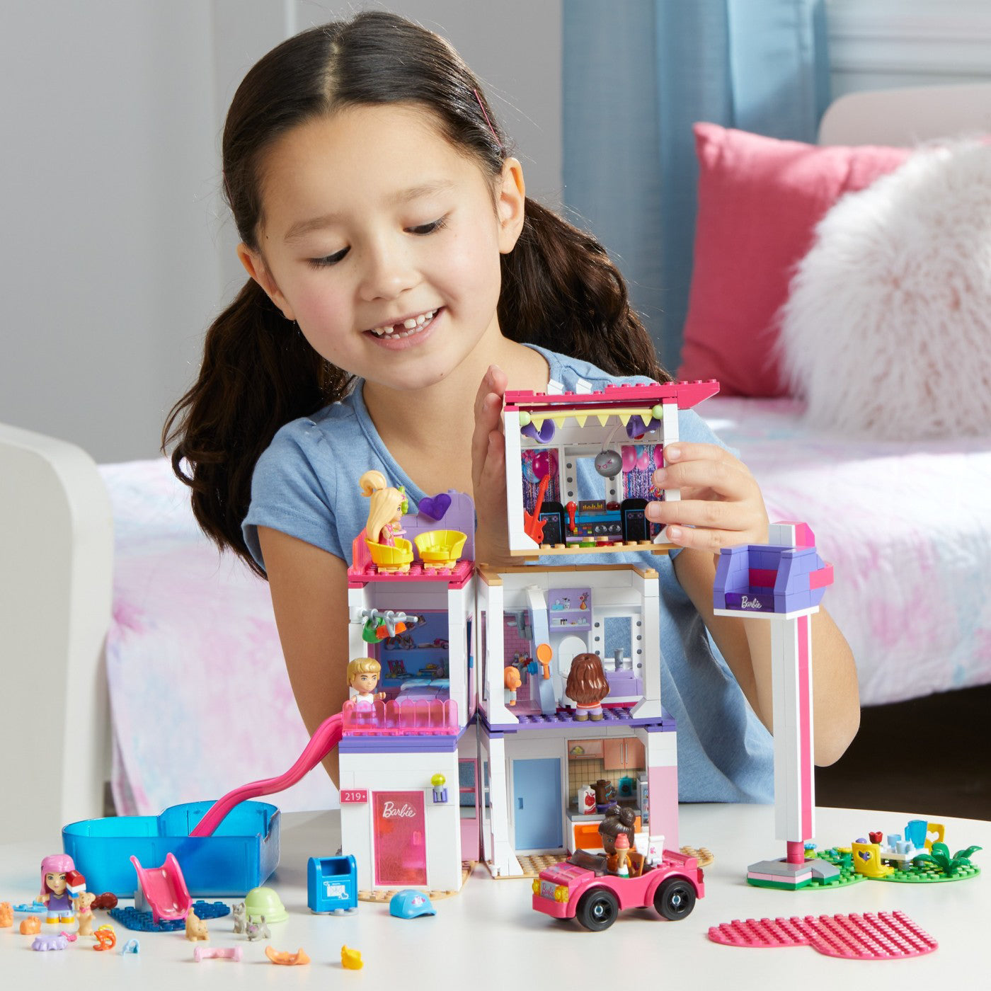 BARBIE MEGA BLOKS SET DE JOACA DREAMHOUSE BARBIE COLOR REVEAL