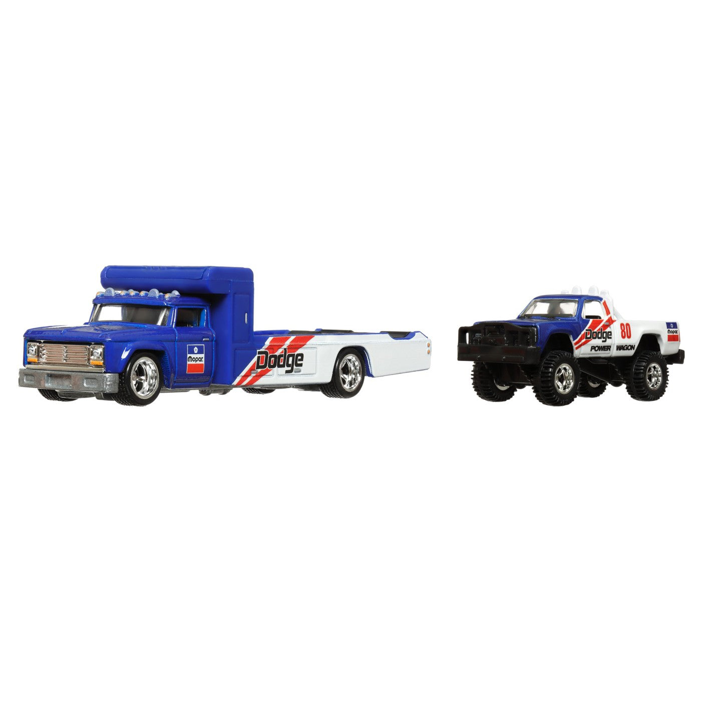 HOT WHEELS TRANSPORTATOR RETRO RIG CU MASINUTA DODGE MACHO POWER WAGON SCARA 1:64