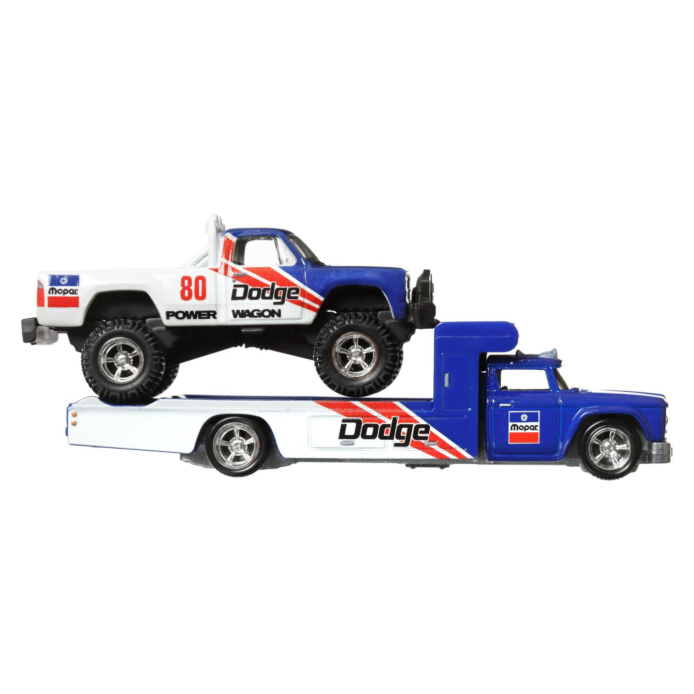 HOT WHEELS TRANSPORTATOR RETRO RIG CU MASINUTA DODGE MACHO POWER WAGON SCARA 1:64