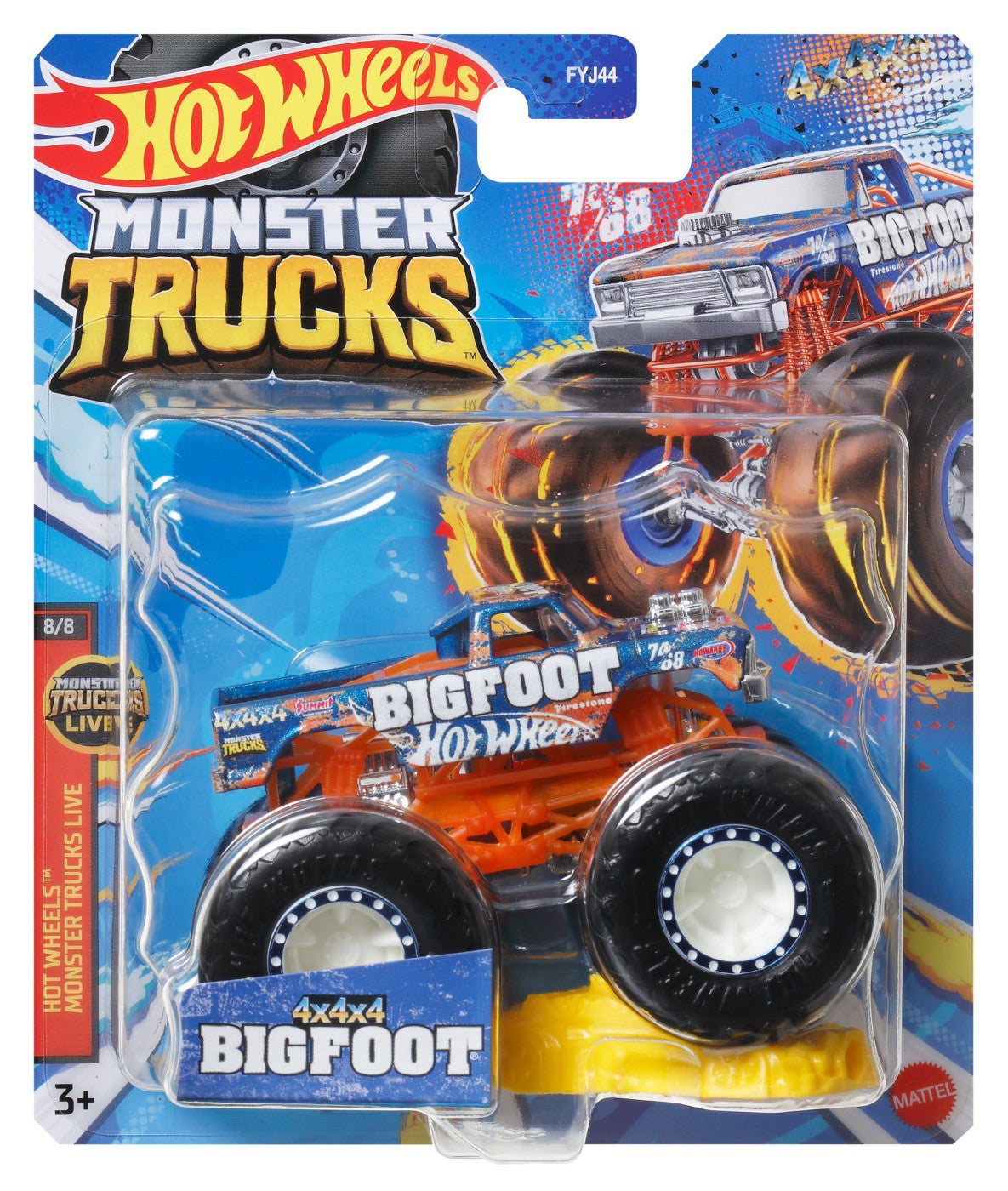 HOT WHEELS MONSTER TRUCK MASINUTA BIGFOOT SCARA 1:64