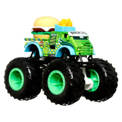 HOT WHEELS MONSTER TRUCK SET 2 MASINI SCARA 1 LA 64 BUNS OF STEEL SI ALL FRIED UP