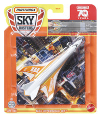 MATCHBOX SKYBUSTERS SET AVION DIN METAL MBX HYPERSONIC JET SI COVORAS