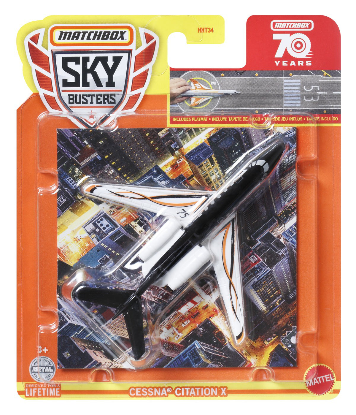 MATCHBOX SKYBUSTERS SET AVION DIN METAL CESSNA CITATION X SI COVORAS