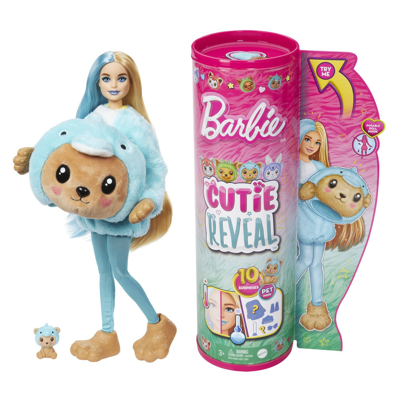 BARBIE PAPUSA BARBIE CUTIE REVEAL DELFIN URS