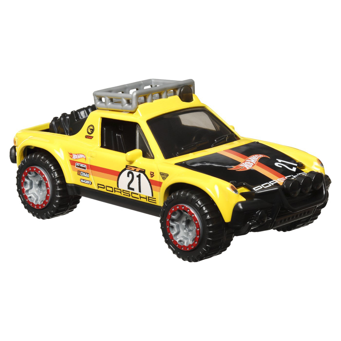 HOT WHEELS MASINUTA METALICA CU SISTEM PULL BACK PORSCHE 914 SAFARI SCARA 1:43