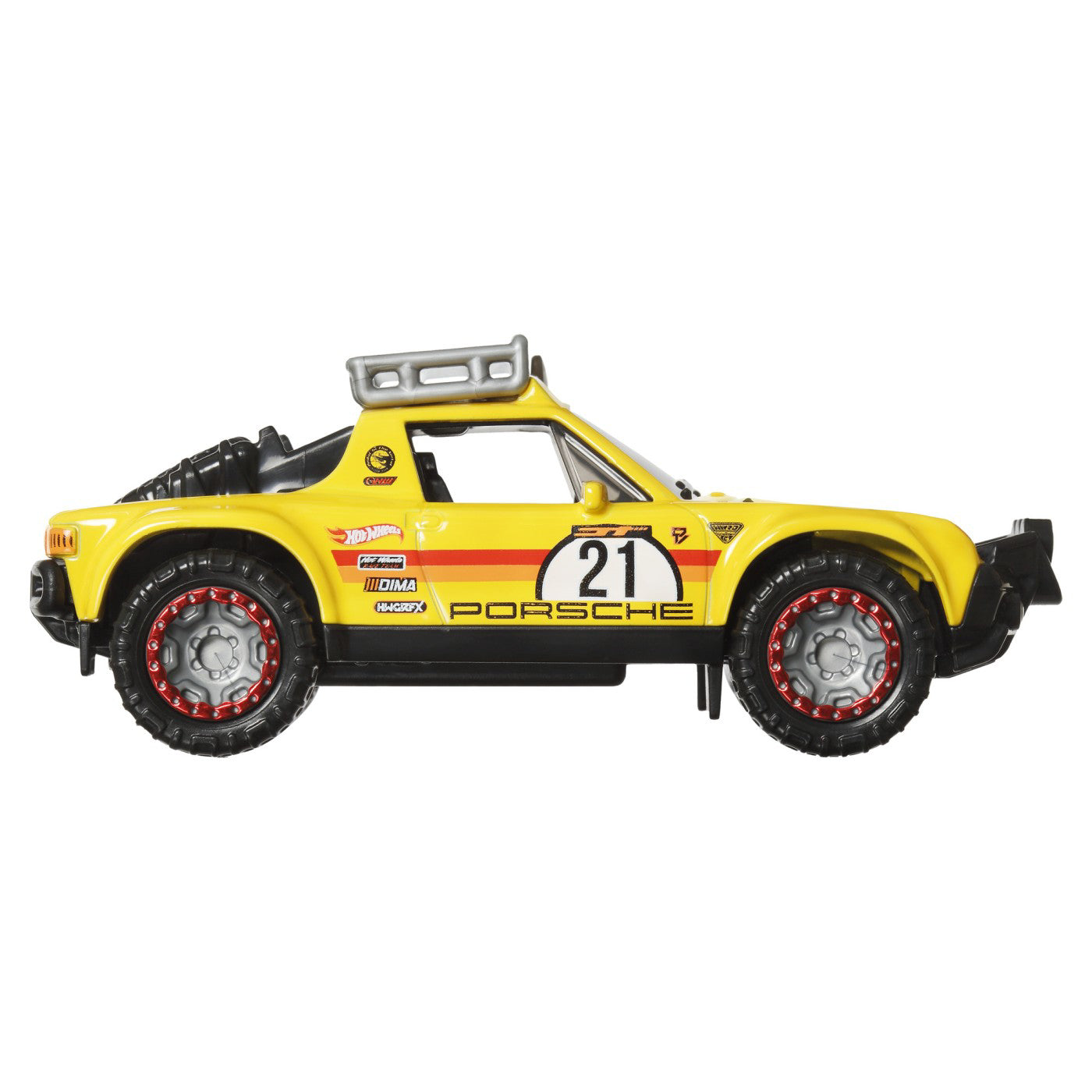 HOT WHEELS MASINUTA METALICA CU SISTEM PULL BACK PORSCHE 914 SAFARI SCARA 1:43