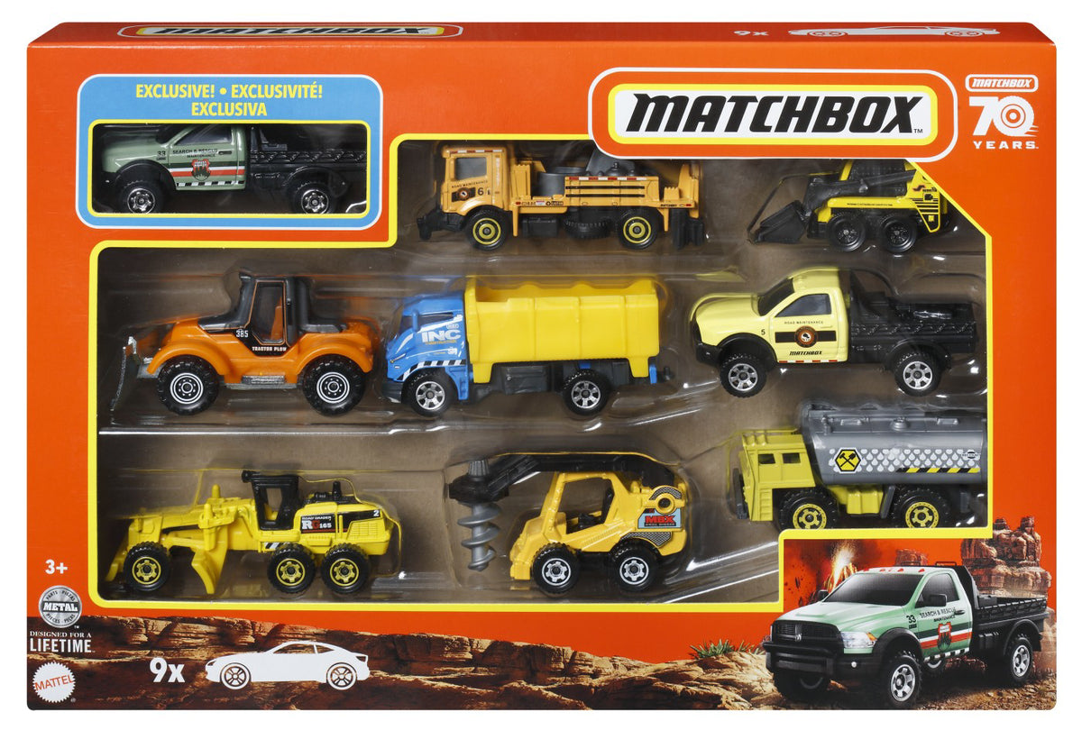 MATCHBOX SET 9 MASINUTE SEARCH AND RESCUE