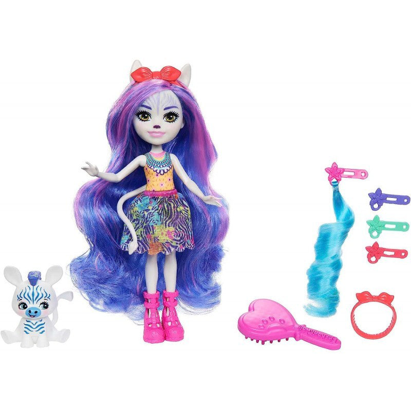 ENCHANTIMALS GLAM PARTY PAPUSA ZEMIRAH ZEBRA