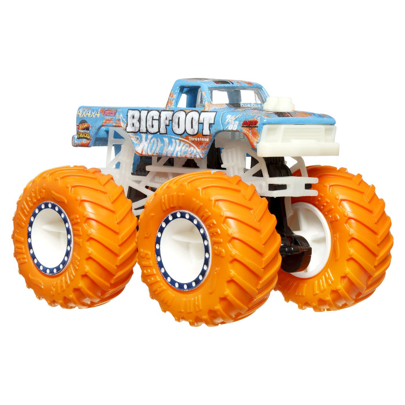 HOT WHEELS MONSTER TRUCK GLOW IN THE DARK MASINUTA BIGFOOT SCARA 1:64