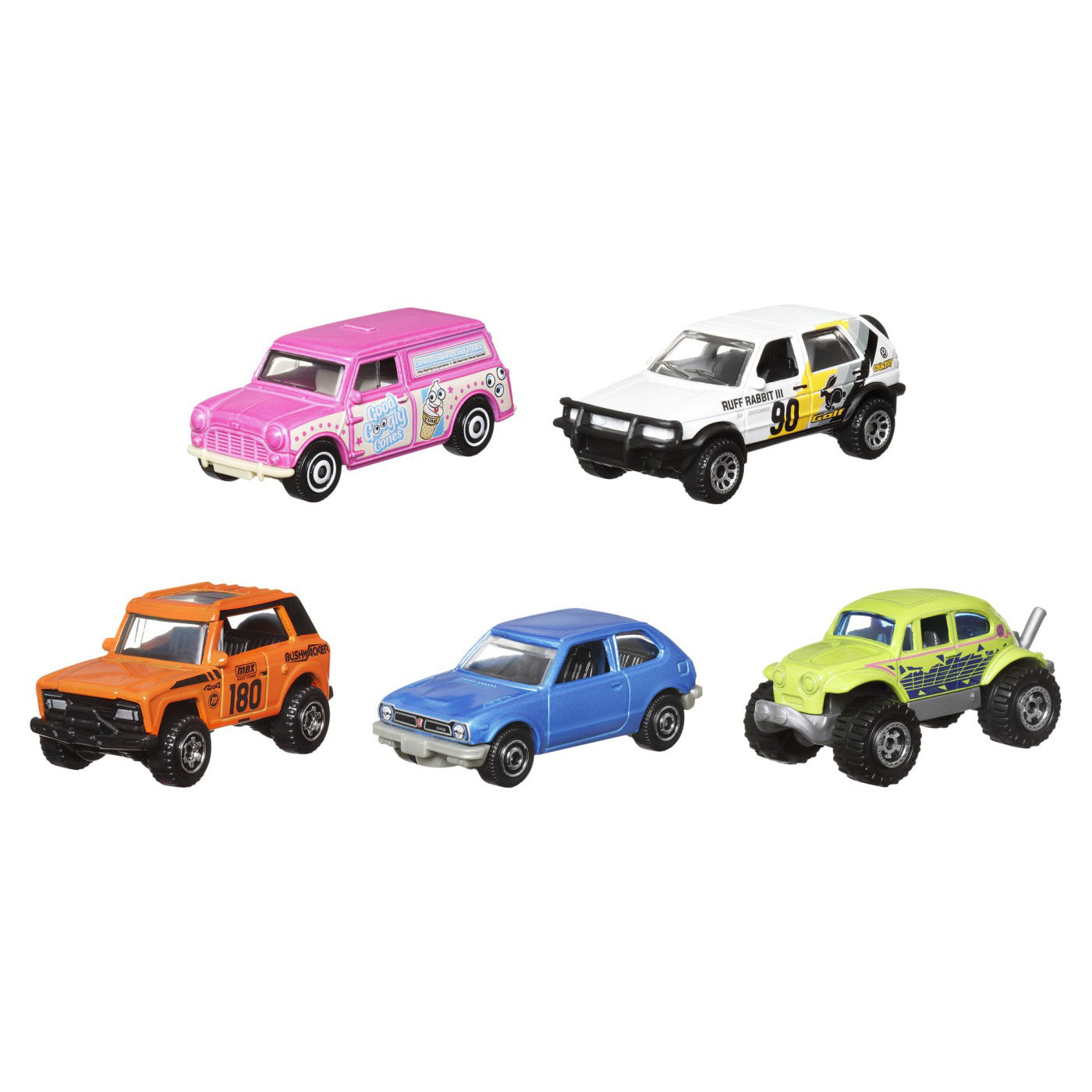 MATCHBOX SET 5 MASINUTE METALICE MBX RETRO SCARA 1:64