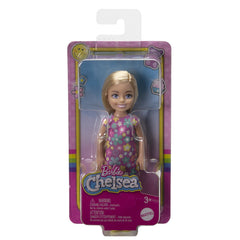 BARBIE PAPUSA CHELSEA BLONDA CU ROCHITA CU FLORI