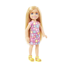 BARBIE PAPUSA CHELSEA BLONDA CU ROCHITA CU FLORI