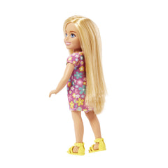 BARBIE PAPUSA CHELSEA BLONDA CU ROCHITA CU FLORI