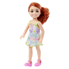 BARBIE PAPUSA CHELSEA ROSCATA CU ROCHITA CU FLORI
