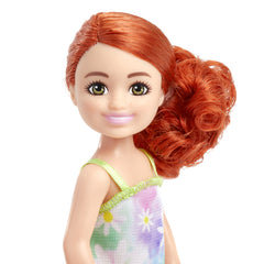 BARBIE PAPUSA CHELSEA ROSCATA CU ROCHITA CU FLORI