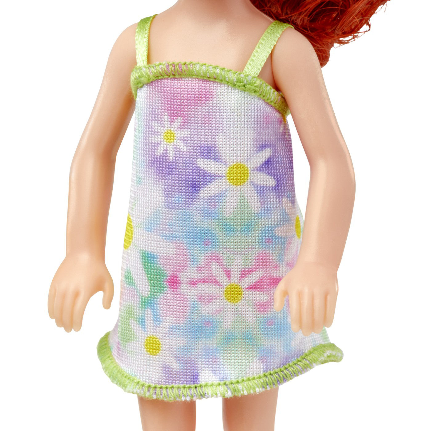 BARBIE PAPUSA CHELSEA ROSCATA CU ROCHITA CU FLORI