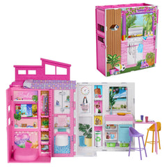 BARBIE CASA DE PAPUSI BARBIE CU 4 ZONE PLIABILA