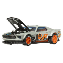 HOT WHEELS MASINUTA METALICA CU SISTEM PULL BACK FORD MUSTANG 1969 SCARA 1:43