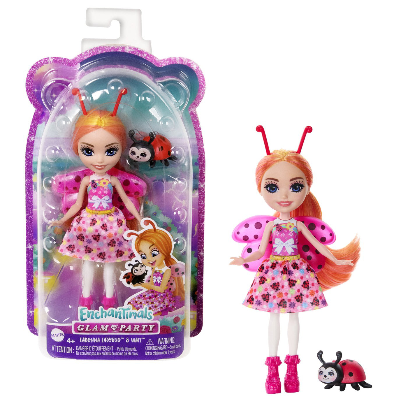 ENCHANTIMALS PAPUSI SI ANIMALUTE LADONNA LADYBUG SI WAFT