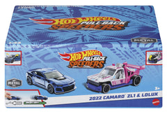 HOT WHEELS SET 2 MASINUTE METALICE PULL BACK CAMARO ZL1 2022 SI LOLUX 1:43