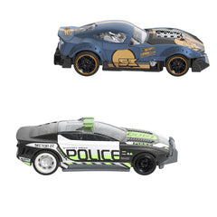 HOT WHEELS SET 2 MASINUTE METALICE PULL BACK MUSCLE AND BLOWN SI ALPHA PURSUIT 1:43