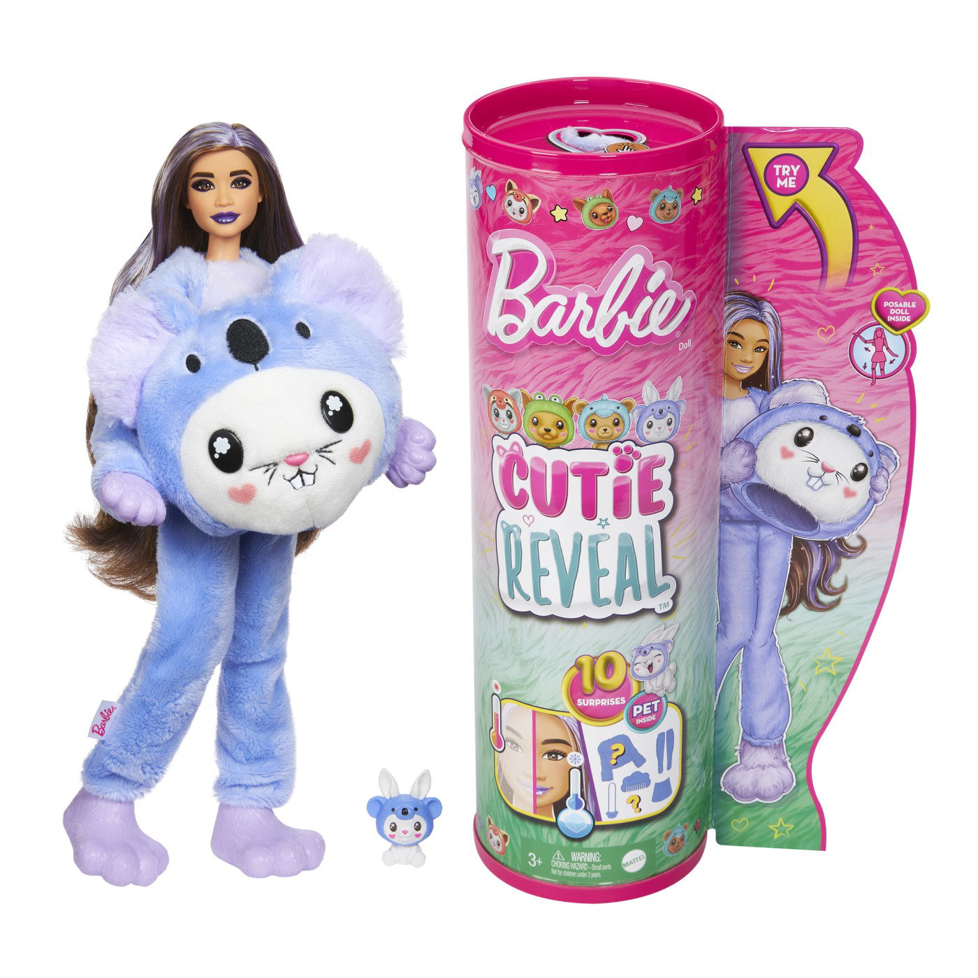 BARBIE PAPUSA BARBIE CUTIE REVEAL IEPURAS URS KOALA