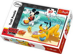 PUZZLE TREFL 30 MICKEY SI PLUTO PE PLAJA