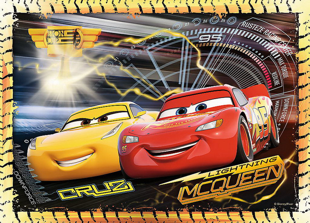 PUZZLE TREFL 4IN1 PREGATITI DE CURSA CARS3