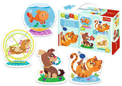 PUZZLE TREFL BABY CLASIC ANIMALE DE COMPANIE