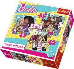 PUZZLE TREFL 3IN1 PRIETENIE ADEVARATA BARBIE