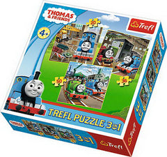 PUZZLE TREFL 3IN1 THOMAS INTRA IN ACTIUNE