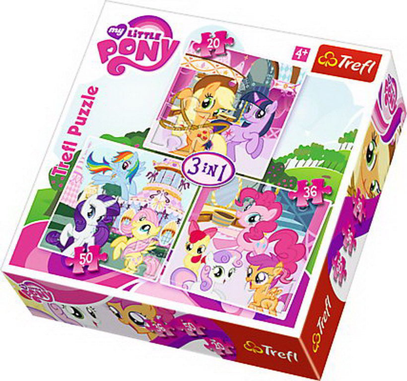 PUZZLE TREFL 3IN1 MY LITTLE PONY