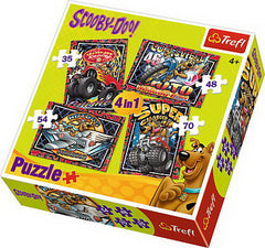 PUZZLE TREFL 4IN1 AVENTURILE LUI SCOOBY DOO