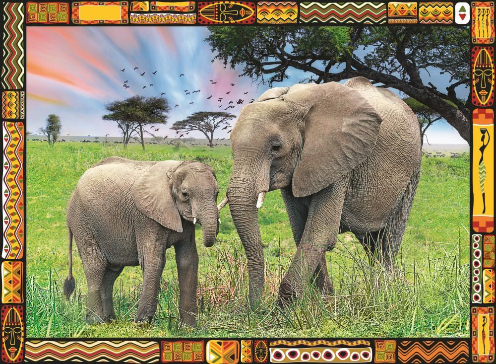 PUZZLE TREFL 3000 ELEFANTI IN SAVANA
