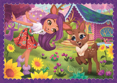 PUZZLE TREFL 4IN1 ENCHANTIMALS DISTRACTIE IN PADURE