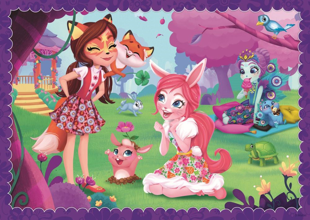 PUZZLE TREFL 4IN1 ENCHANTIMALS DISTRACTIE IN PADURE