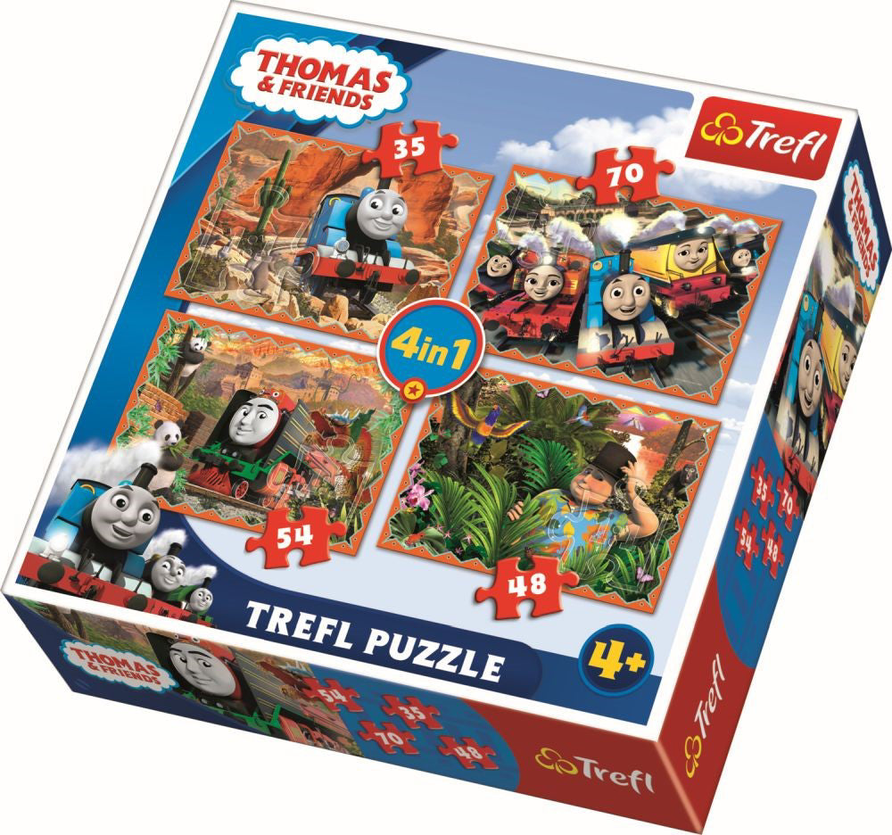 PUZZLE TREFL 4IN1 CALATORI IN JURUL LUMII