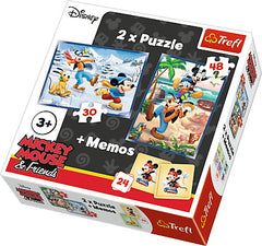 PUZZLE TREFL 2IN1 MEMO DISTRACTIE INTRE PRIETENI MICKEY